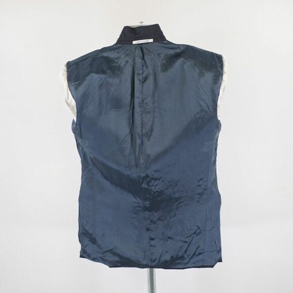 Yves Saint Laurent Wool Blue Check Striped‎ 2 Button Suit Jacket 42R France - Picture 14 of 14